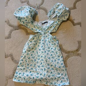 Zara floral mini dress